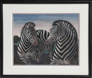 Zebras Acrylic | Charles Burdick,{{product.type}}