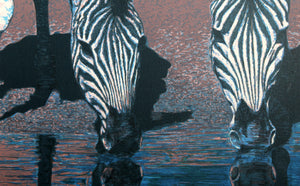 Zebras Screenprint | Fran Bull,{{product.type}}