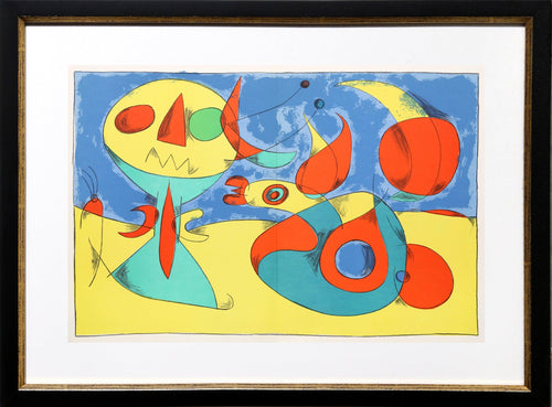 Zephyr Bird from Derriere Le Miroir, Miro-Artigas Lithograph | Joan Miro,{{product.type}}
