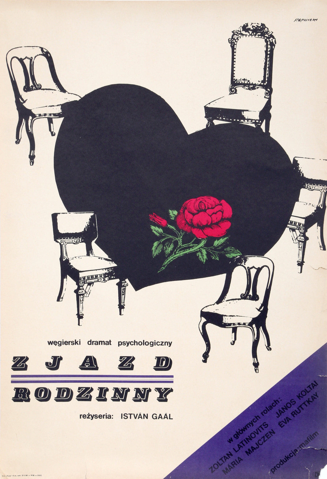 Zjazd Rodzinny (A Family Reunion) by T. S. Eliot Poster | Janusz Rapnicki,{{product.type}}