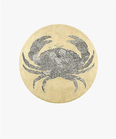 Zodiac Cancer (Crab) Screenprint | Guillaume Azoulay,{{product.type}}