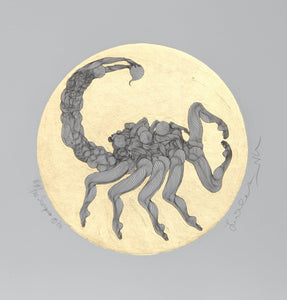 Zodiacs : Scorpio Etching | Guillaume Azoulay,{{product.type}}